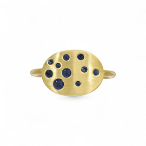 Sapphire Cuff Ring, 18k gold Sapphire Cuff Ring, 18k gold