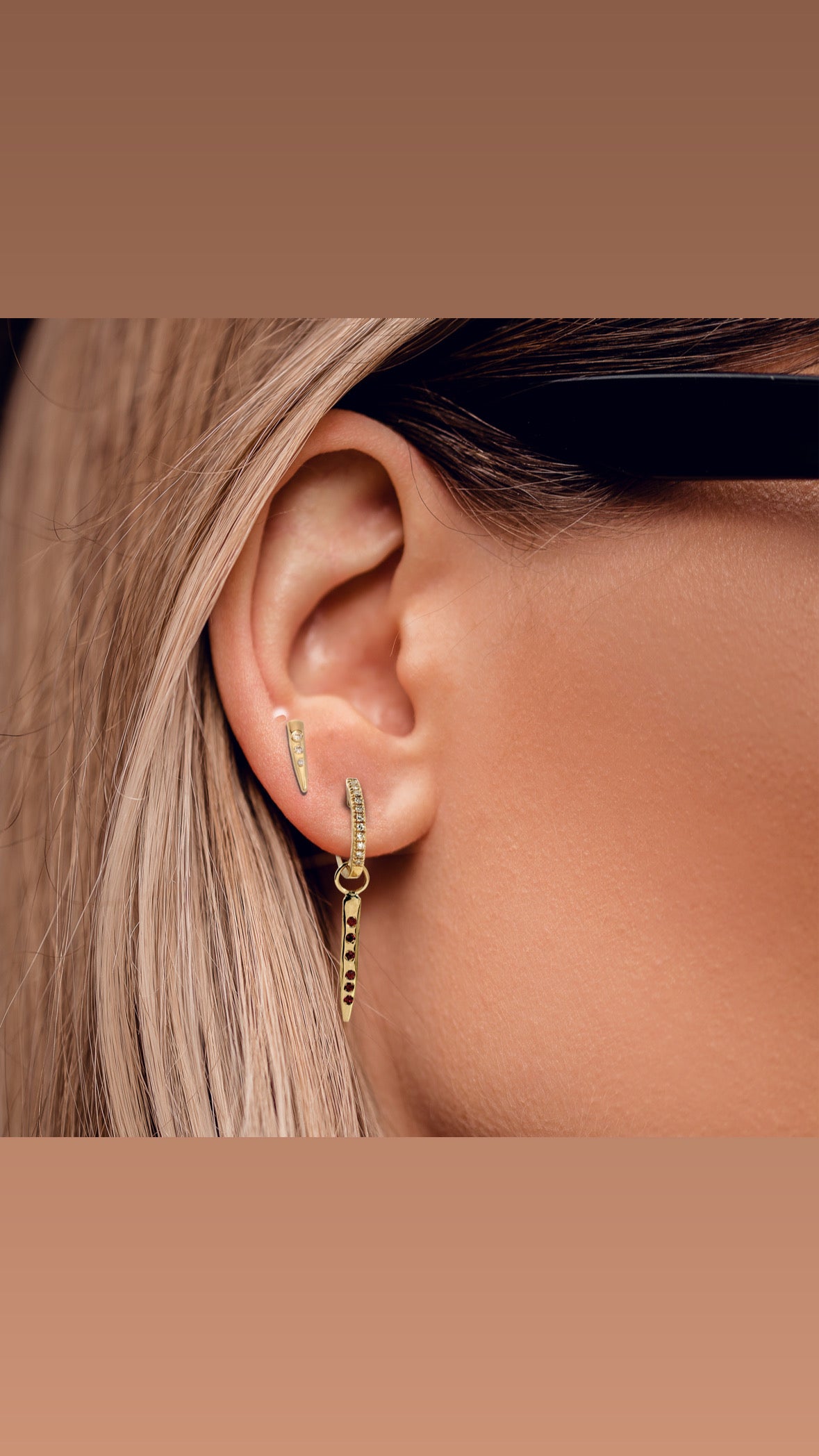 Mini Diamond Pointers Earrings