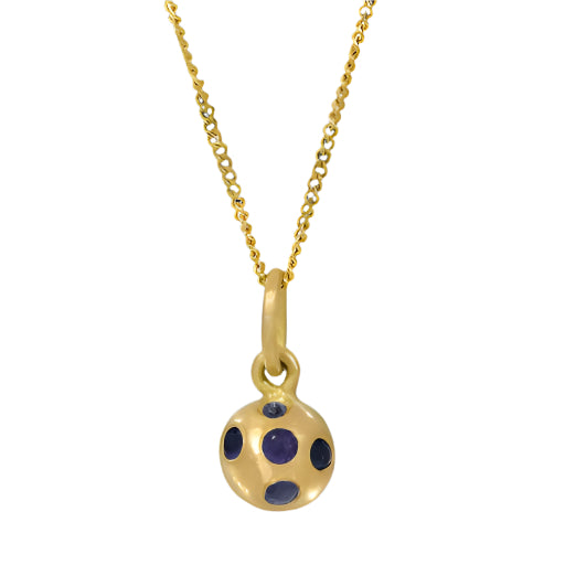 Blue Sapphire Galaxy Necklace