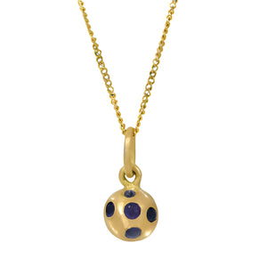 Blue Sapphire Galaxy Necklace, 18k gold Blue Sapphire Galaxy Necklace, 18k gold