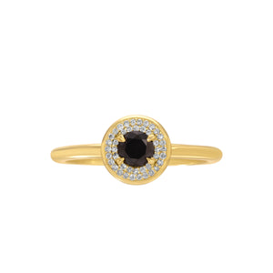 Neptune Round, Black X White Diamond Ring Neptune Round, Black X White Diamond Ring