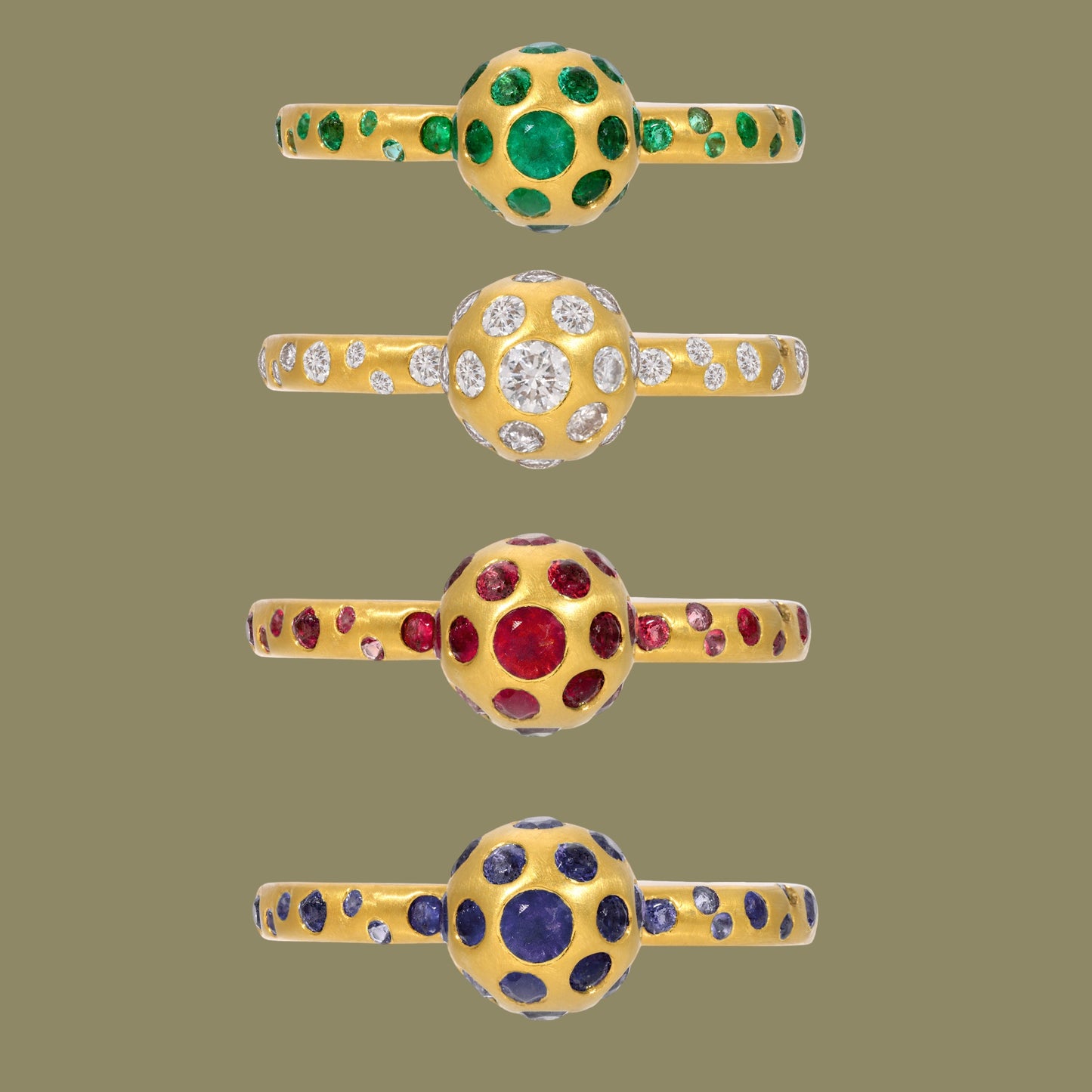 Emerald Galaxy Ring