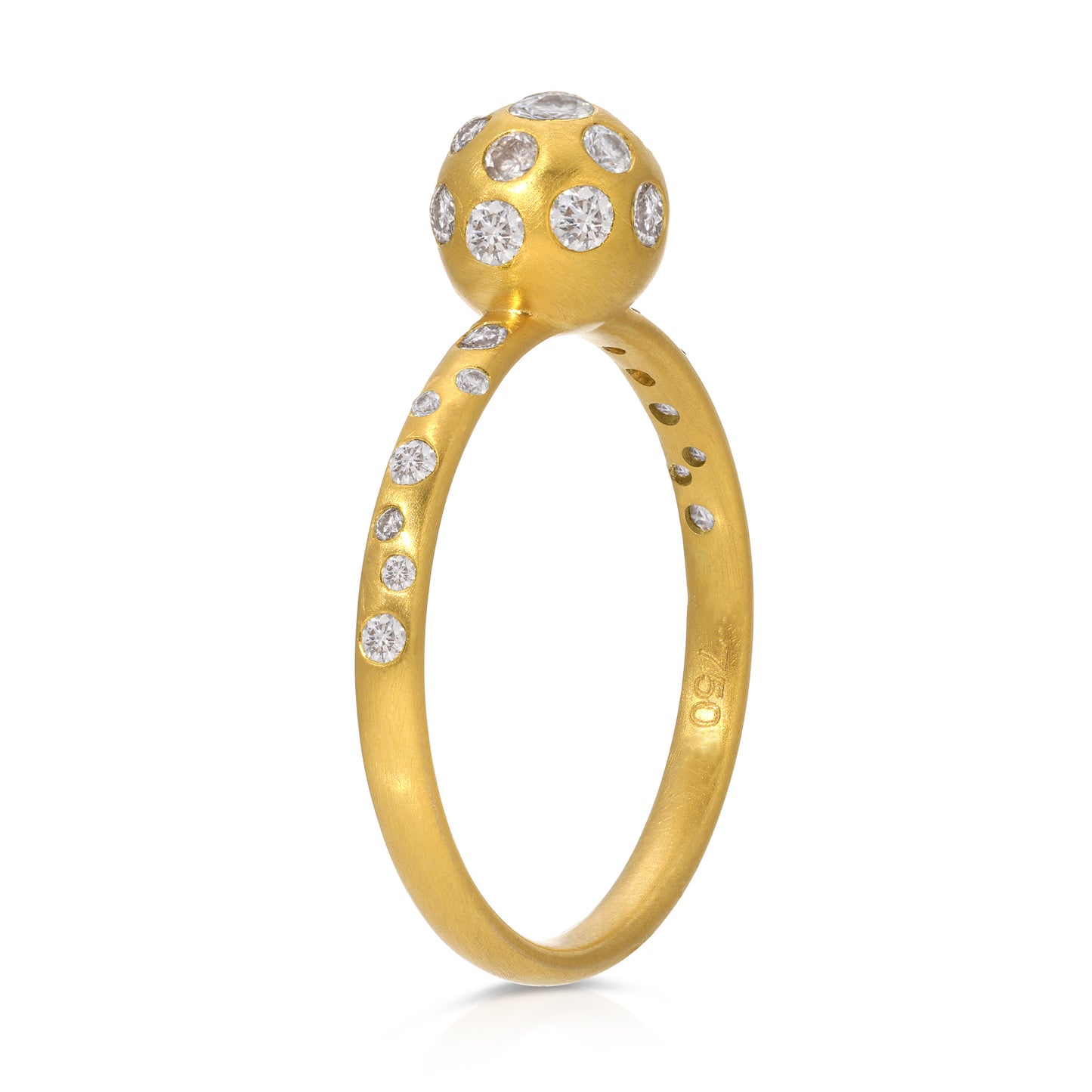 White Diamond Galaxy Ring