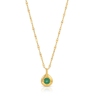Neptune Pear Emerald Necklace Neptune Pear Emerald Necklace