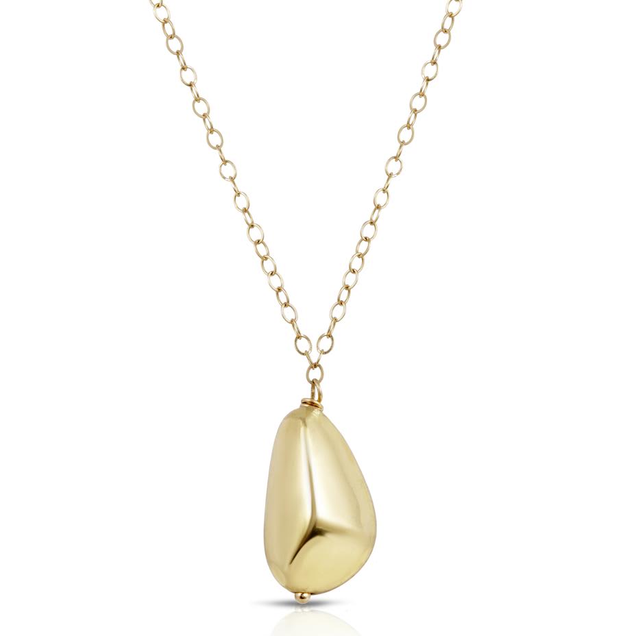 18K WATER DROP NECKLACE - Danielle Morgan