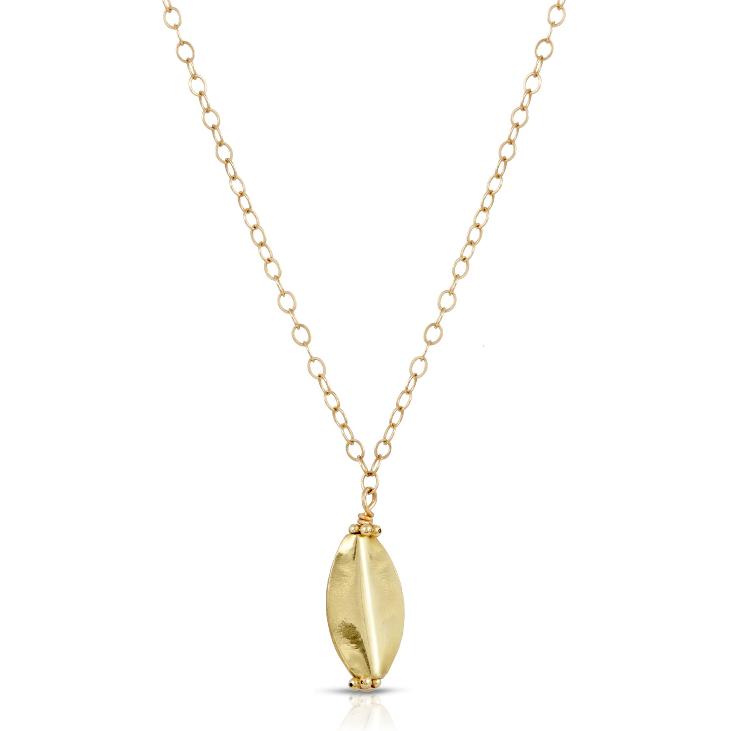 GOLDEN LEAF NECKLACE - Danielle Morgan