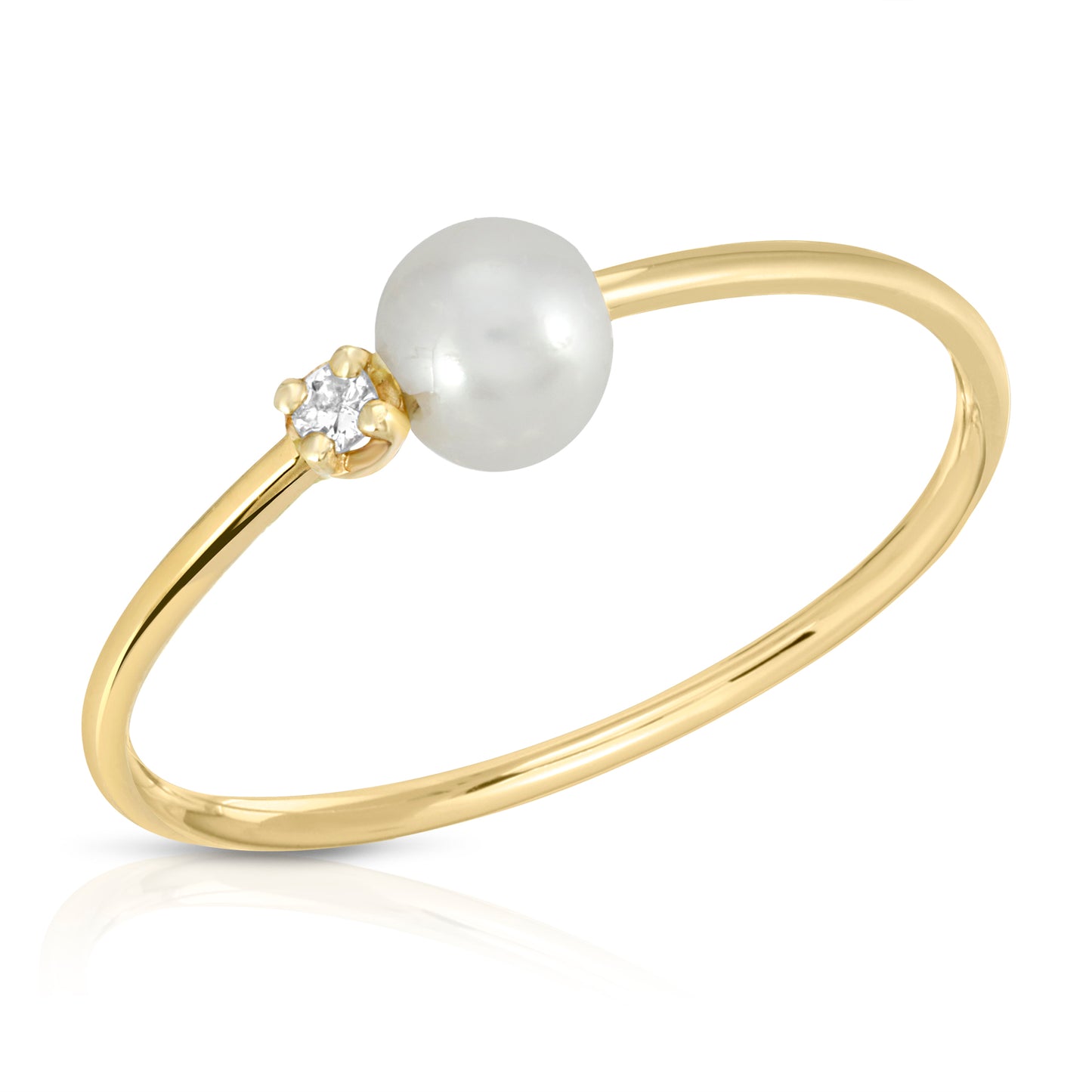 CULTURED PEARL AND DIAMOND RING - Danielle Morgan