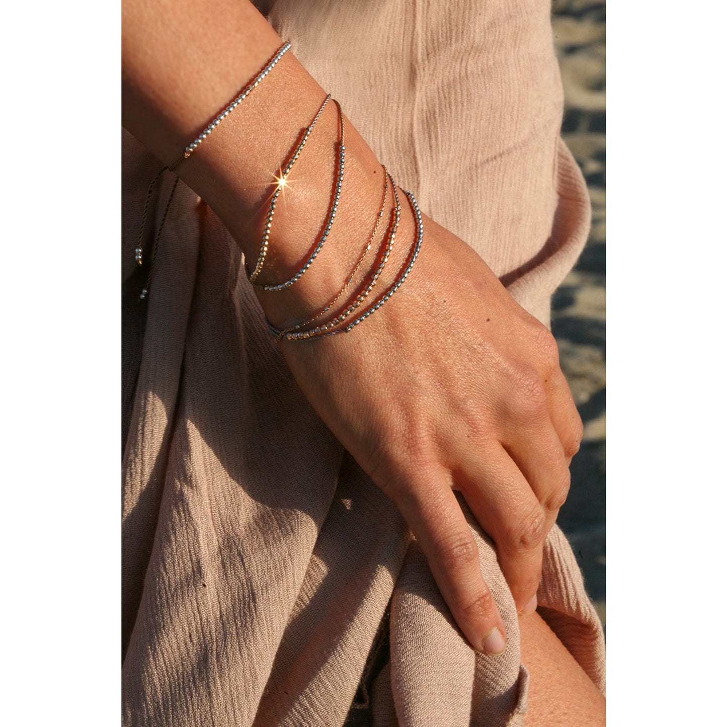 14K WHITE GOLD CROWN BRACELET - Danielle Morgan