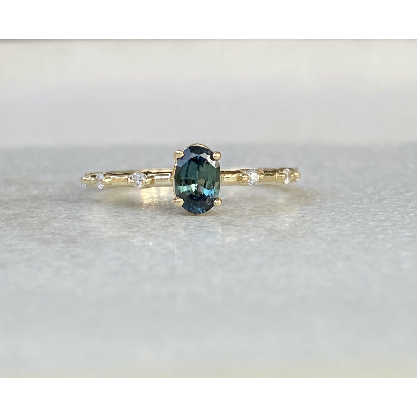 PEACOCK BLUE SAPPHIRE RING - Danielle Morgan