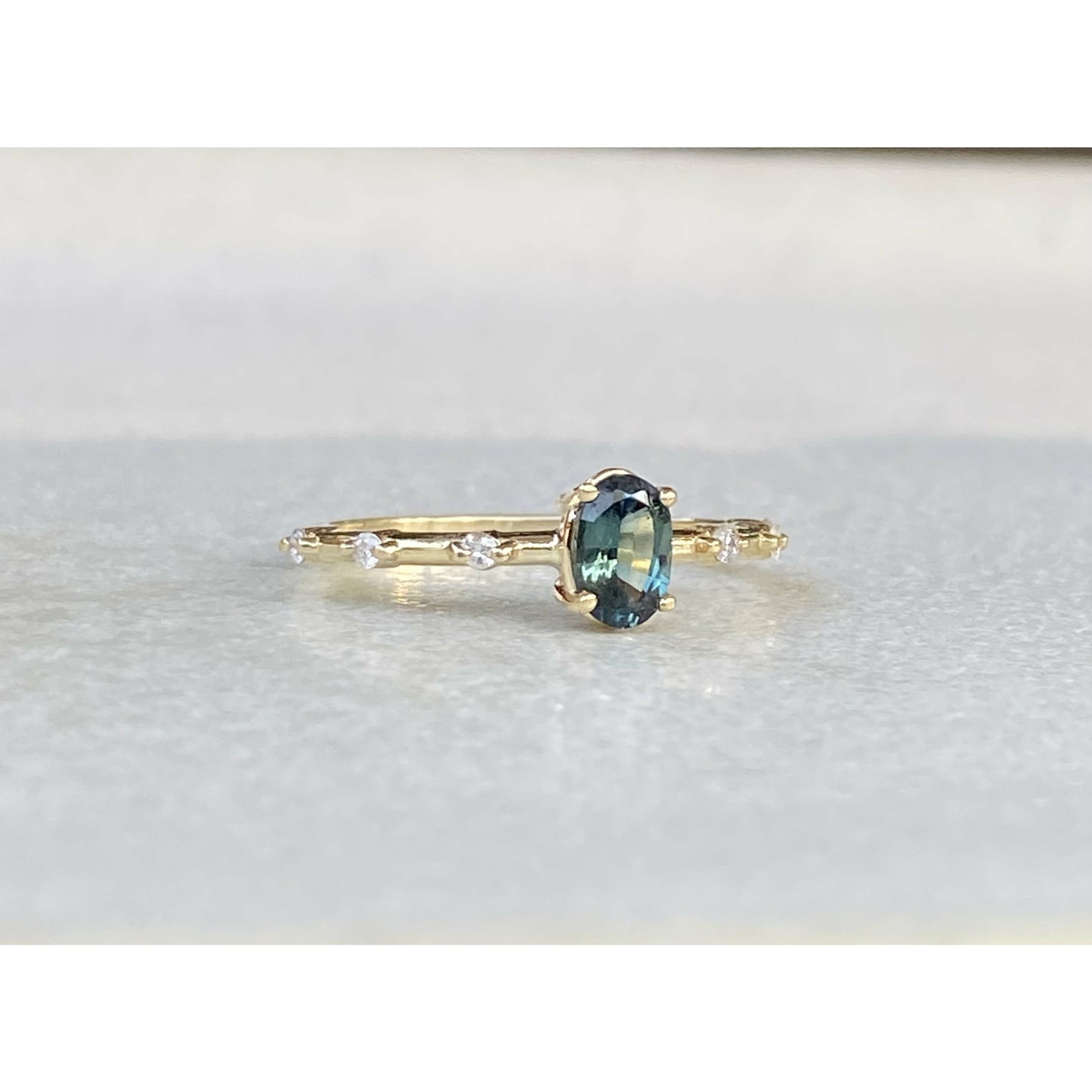 PEACOCK BLUE SAPPHIRE RING - Danielle Morgan
