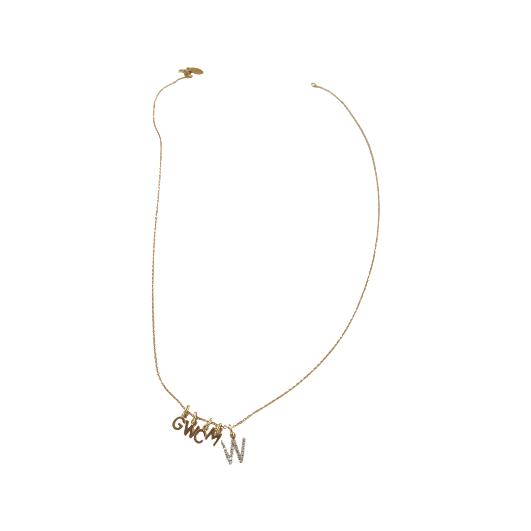 14k GOLD INITIAL CHARM - Danielle Morgan