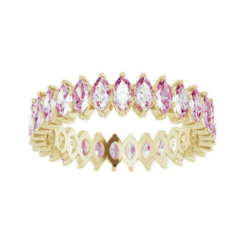 PINK MARQUISE ETERNITY BAND - Danielle Morgan