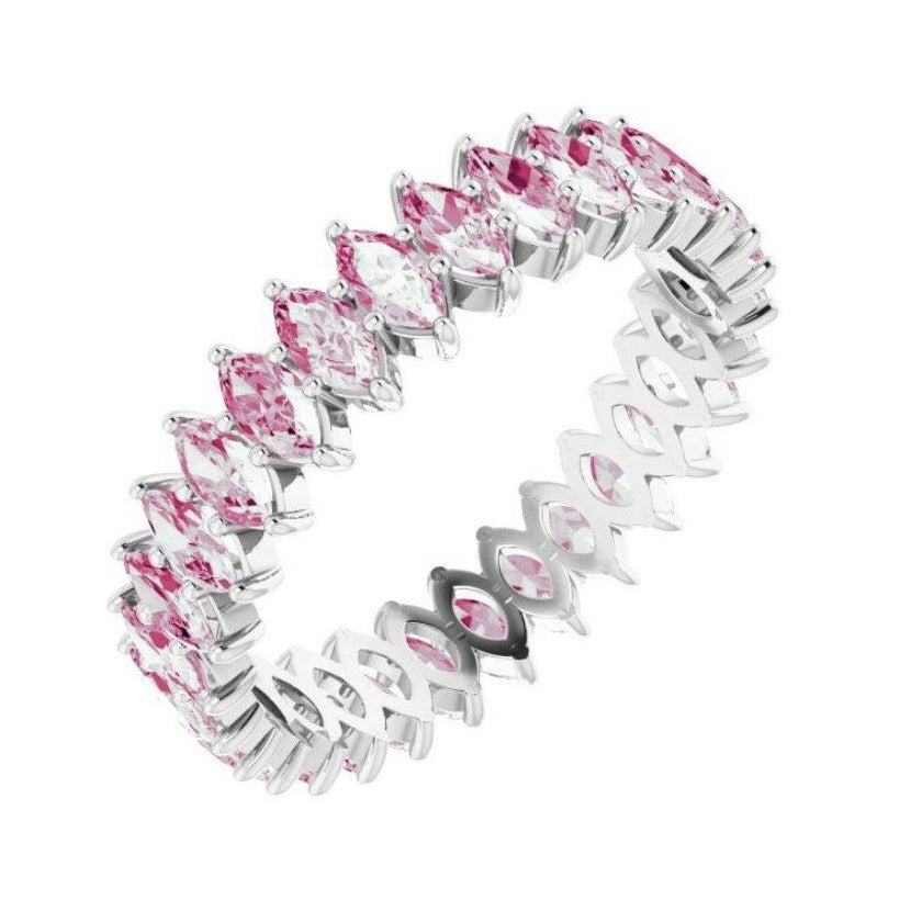 PINK MARQUISE ETERNITY BAND - Danielle Morgan
