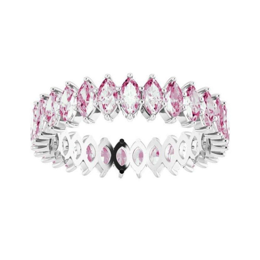 PINK MARQUISE ETERNITY BAND - Danielle Morgan