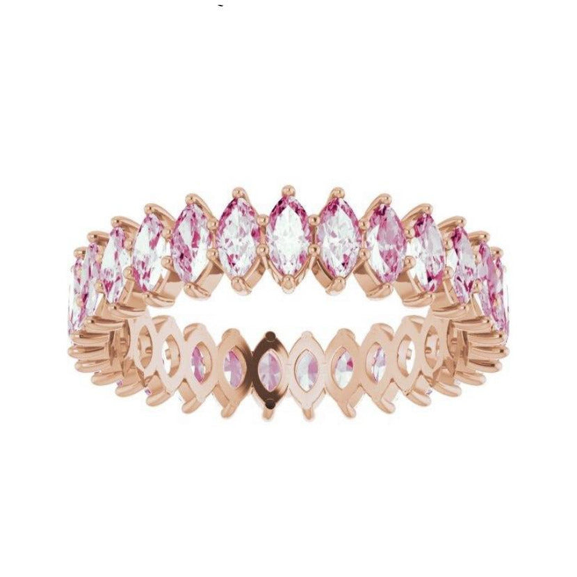 PINK MARQUISE ETERNITY BAND - Danielle Morgan