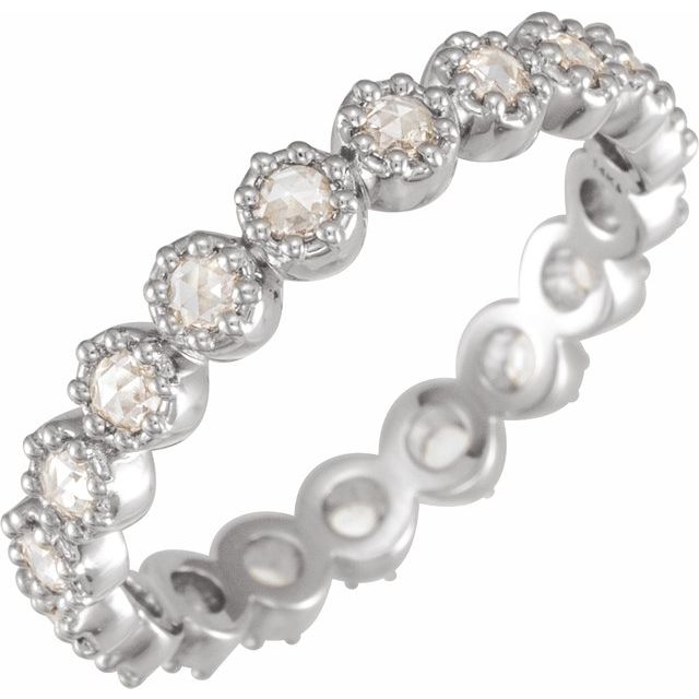 ROSE CUT DIAMOND ETERNITY BAND - Danielle Morgan