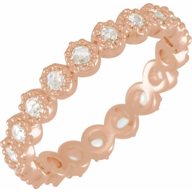 ROSE CUT DIAMOND ETERNITY BAND - Danielle Morgan