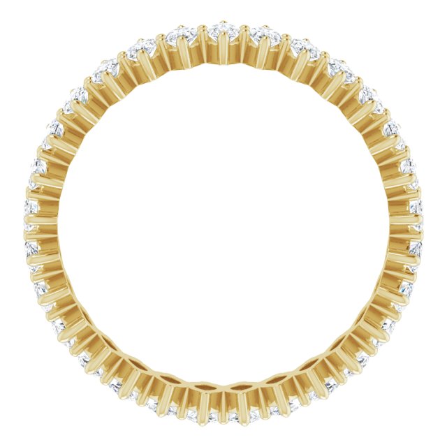 MOISSANITE MARQUISE CUT 10K YELLOW ETERNITY BAND - Danielle Morgan