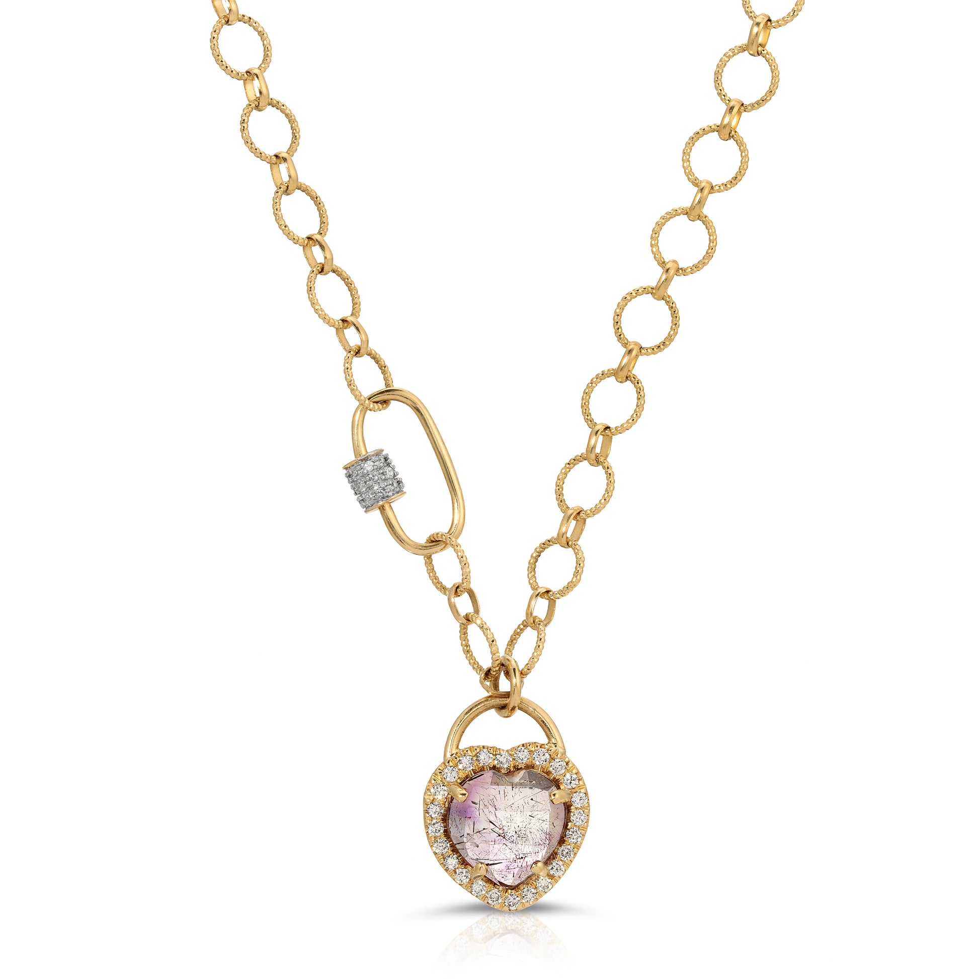Stained Glass Amethyst Necklace - Danielle Morgan