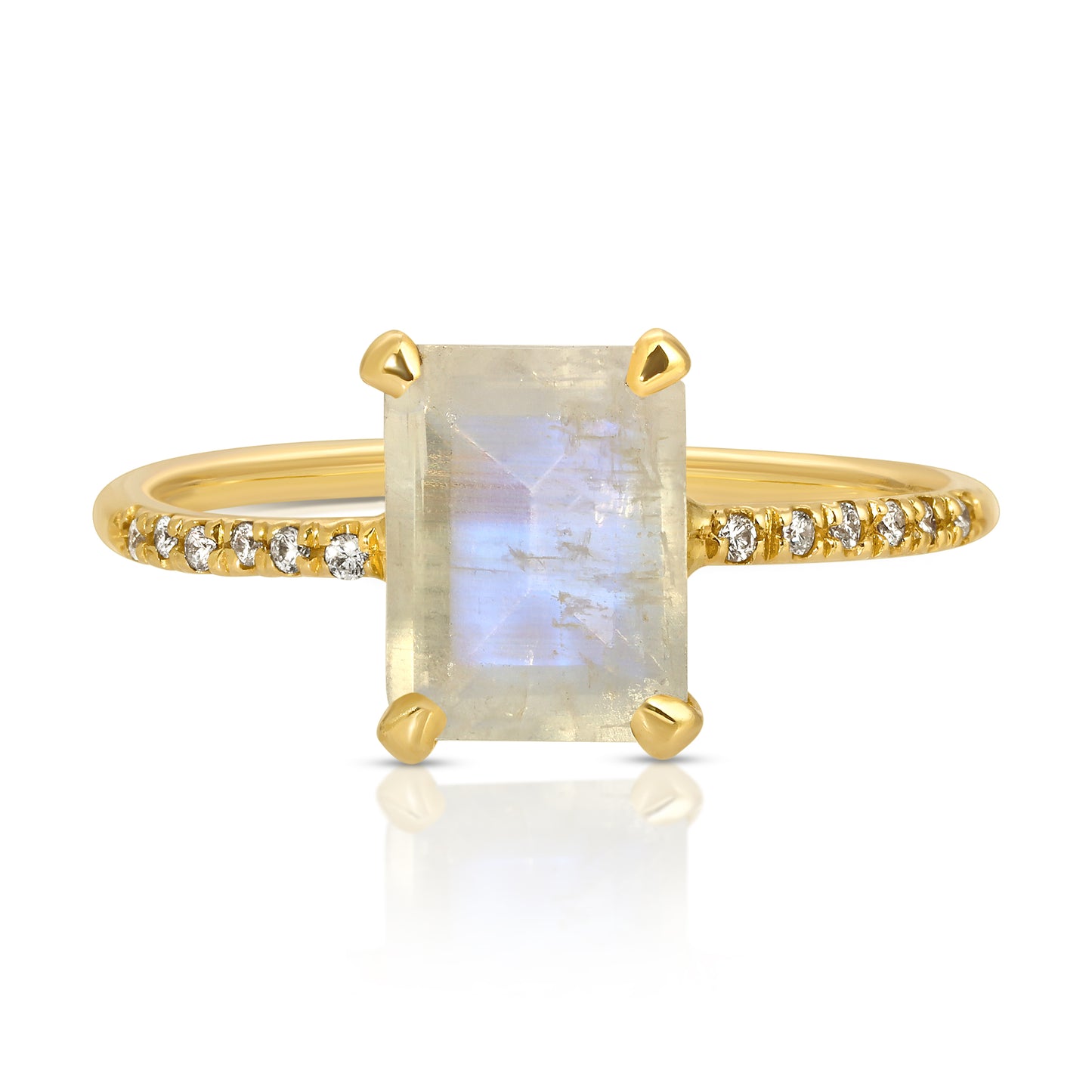 MOONSTONE & DIAMOND RING - Danielle Morgan