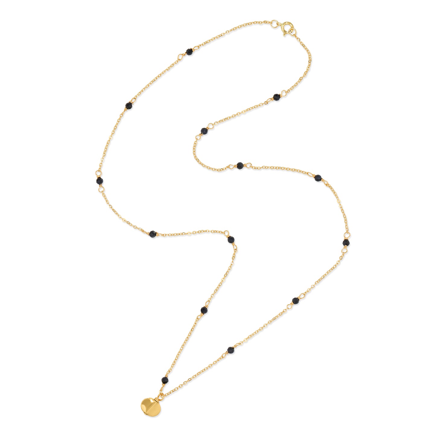 SAPPHIRE AND 18K GOLD PENDANT NECKLACE - Danielle Morgan