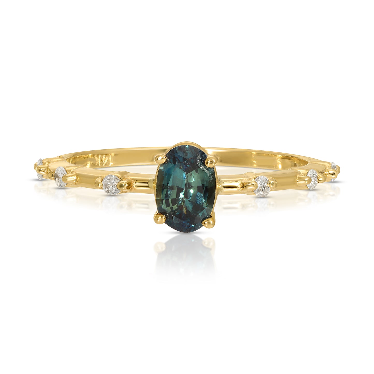 PEACOCK BLUE SAPPHIRE RING - Danielle Morgan