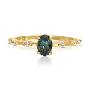 PEACOCK BLUE SAPPHIRE RING - Danielle Morgan PEACOCK BLUE SAPPHIRE RING - Danielle Morgan