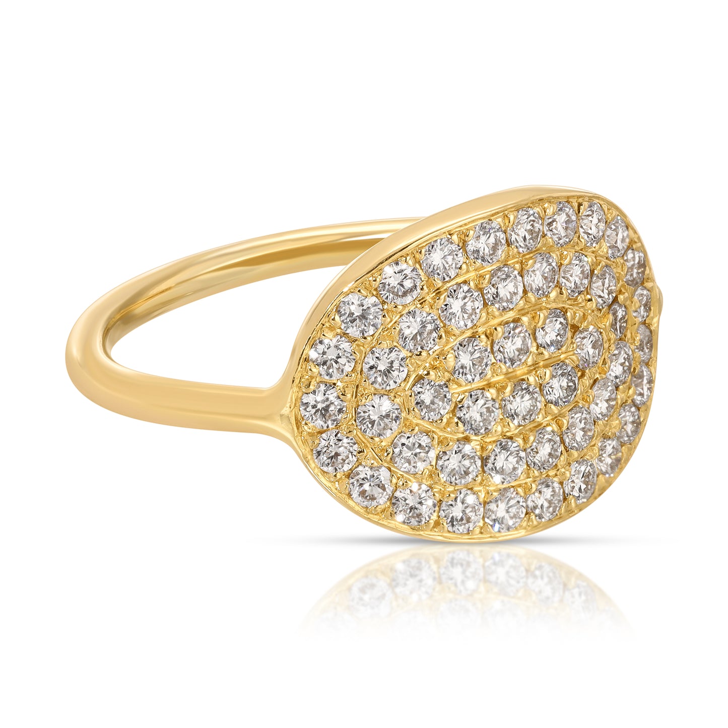 WHITE DIAMOND CUFF RING - Danielle Morgan