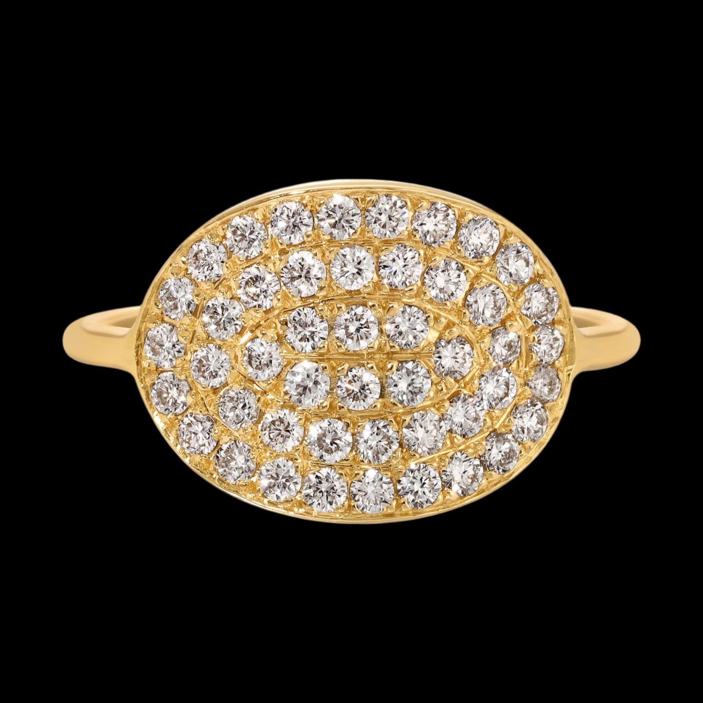 WHITE DIAMOND CUFF RING - Danielle Morgan