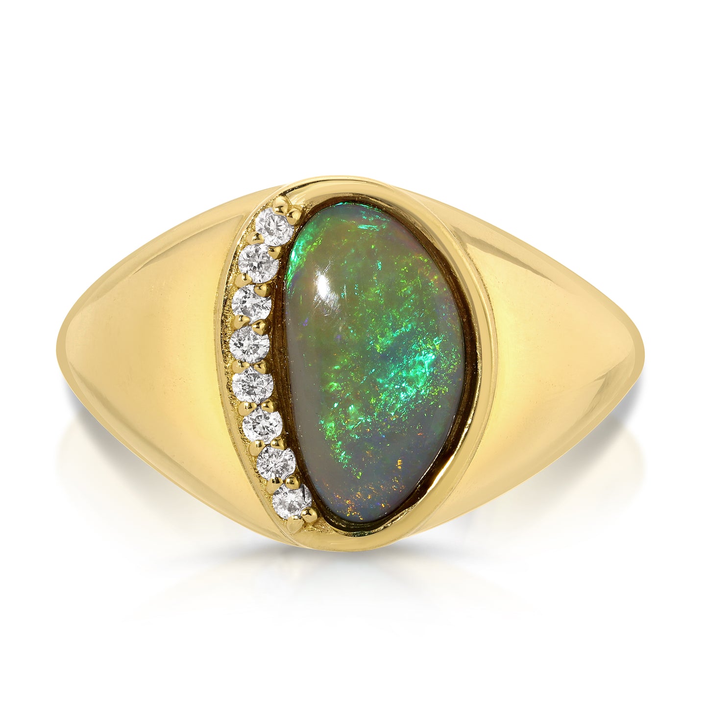 Australian Opal Bombe Ring