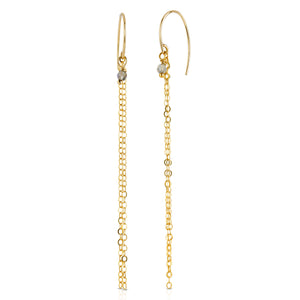 danielle-moosbrugger,GOLDEN STRANDS CRYSTAL EARRINGS,earrings danielle-moosbrugger,GOLDEN STRANDS CRYSTAL EARRINGS,earrings
