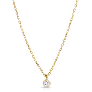 DIAMOND SOLITAIRE NECKLACE - Danielle Morgan  DIAMOND SOLITAIRE NECKLACE - Danielle Morgan