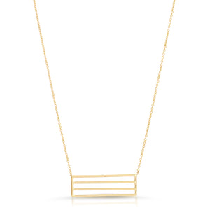 FOUR BAR 14K NECKLACE - Danielle Morgan FOUR BAR 14K NECKLACE - Danielle Morgan