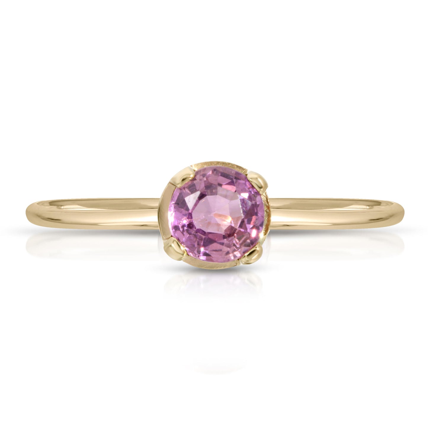 PINK SAPPHIRE 14K GOLD RING - Danielle Morgan