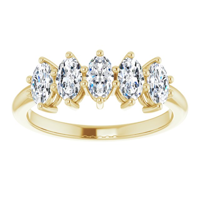 OVAL DIAMOND ANNIVERSARY BAND - Danielle Morgan