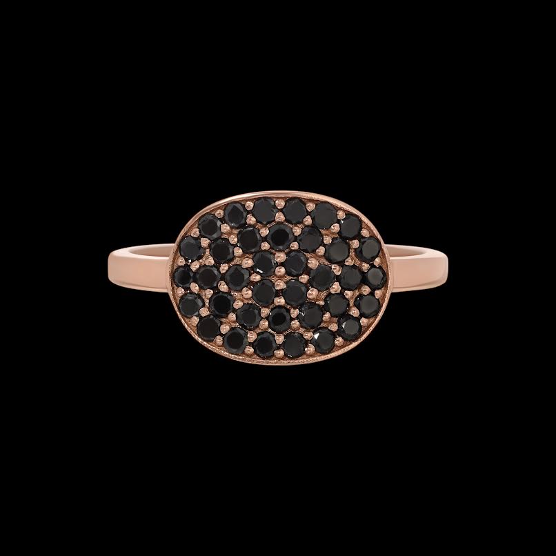 Black Diamond Cuff Ring