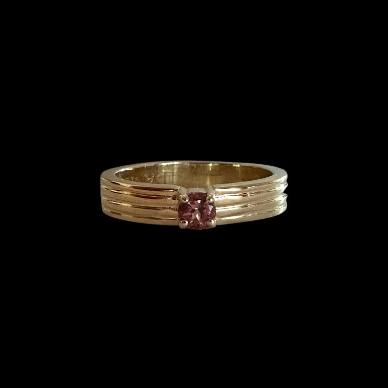 Rose Tourmaline, Sterling Silver Ring