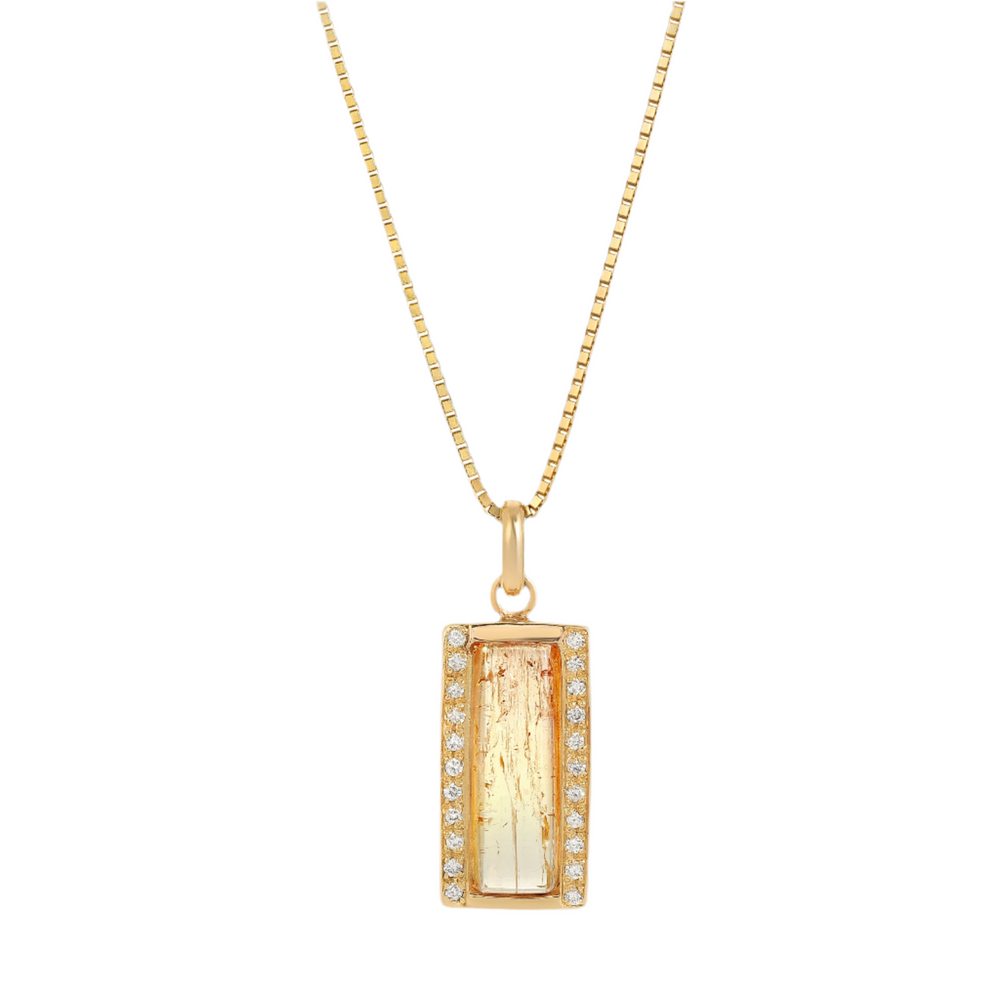 Imperial Peach Topaz Necklace