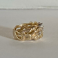 Molten Gold Diamond Ring