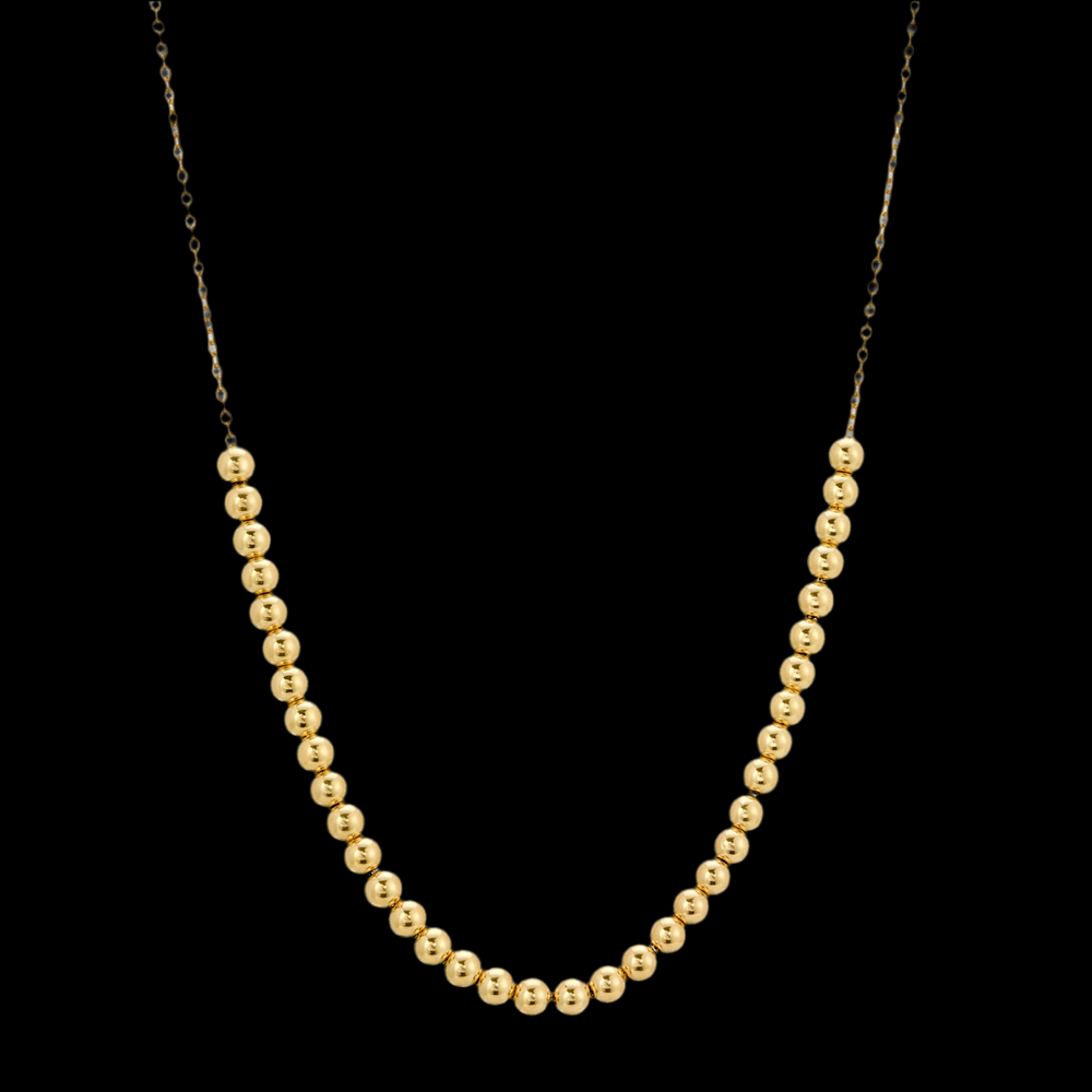 14K BALL NECKLACE