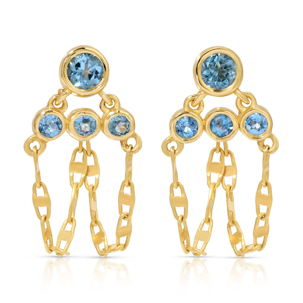 AnnaEarrings, Aquamarine