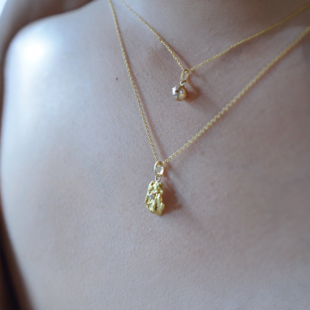 Australian Gold Nugget Necklace