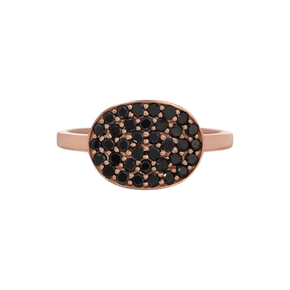 Black Diamond Cuff Ring