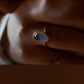 Blue Chalcedony Diamond Venetian Ring, 18k gold