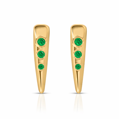 Mini Diamond Pointers Stud Earrings