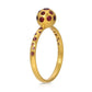 Ruby Galaxy Ring, 18k gold