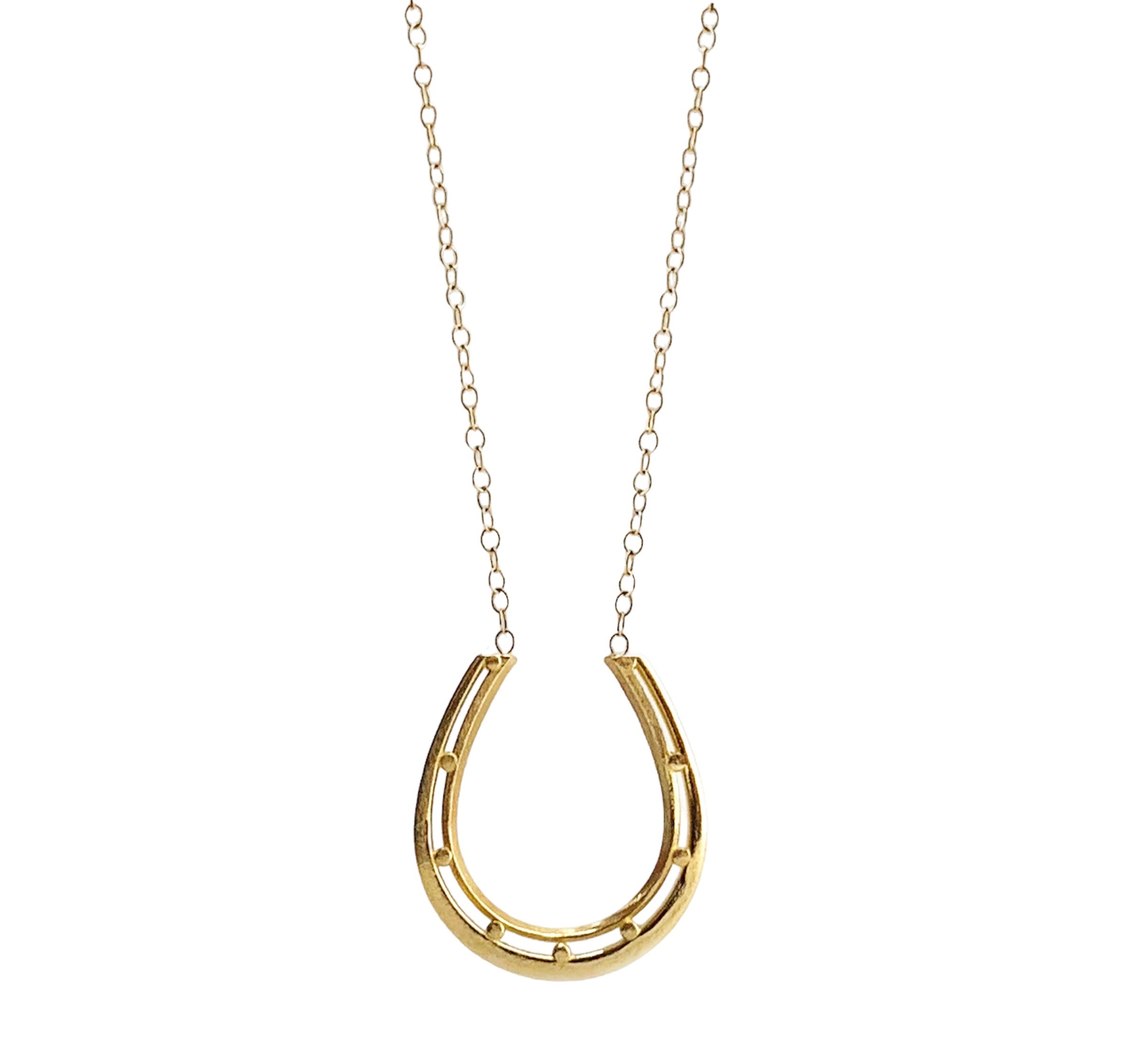 Gold horseshoe necklace deals tiffany