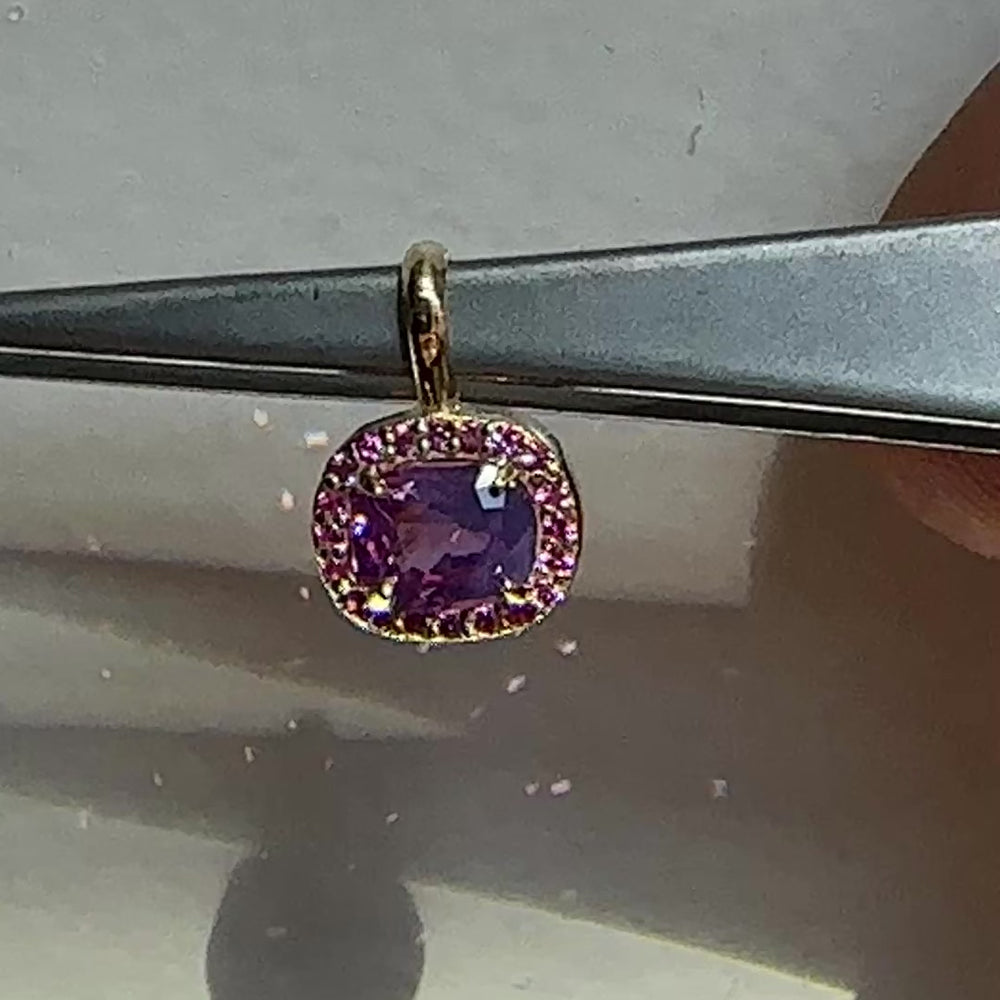 Silky-Milky Sapphire Pendant