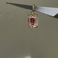 Lumen Petite Pendant-Pink Tourmaline