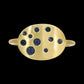 Sapphire Cuff Ring, 18k gold